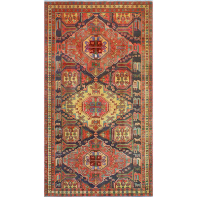 One-of-a-Kind 5' X 9'2" New Age Wool Area Rug in Rust
