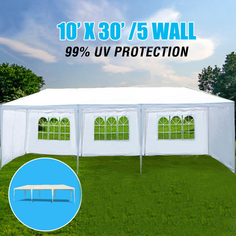 30 pi L 10 pi. D Pavillon de jardin en fer, 8 pi 4 po x 29 pi 7 po x 9 pi 10 po