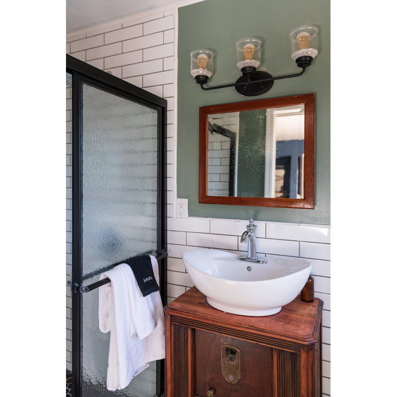 Éclairage pour meuble-lavabo à intensité variable Nunez, Noir