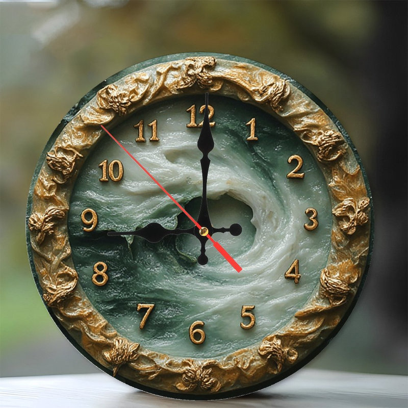 Horloge murale en résine
