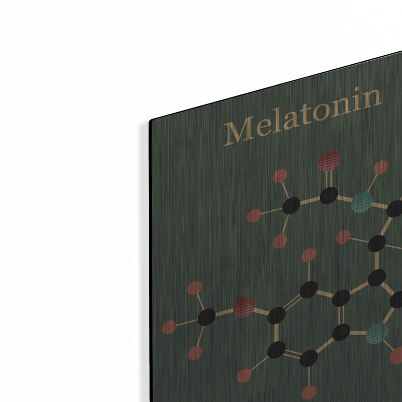 «Melatonin Molecule III», art mural en métal, H 16 po x l 12 po
