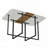 Modern Dining Table with Faux Marble and Wood Grain (4-6 Seater)-544927406