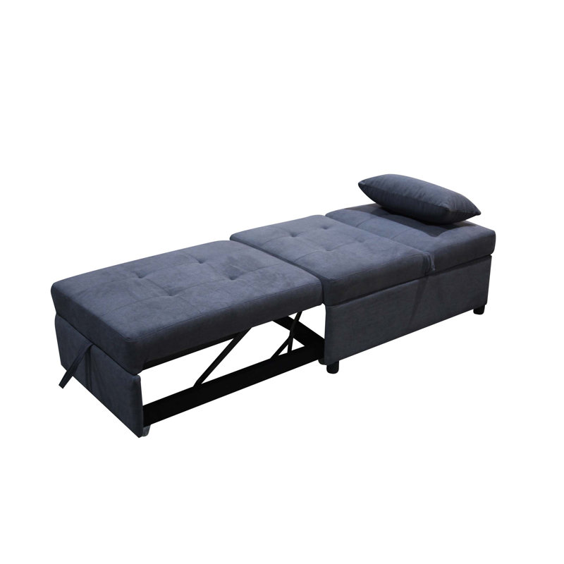 Canapé-lit polyvalent pliant avec repose-pieds pour une solution de siège ou de sommeil polyvalente, peu encombrante et confortable