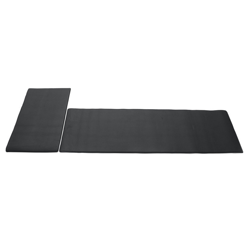 2 pieces Modern Non-slipping Kitchen Floor Mat, Black