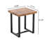 Table d'appoint en MDF, petite table basse, table de canapé avec pieds en métal