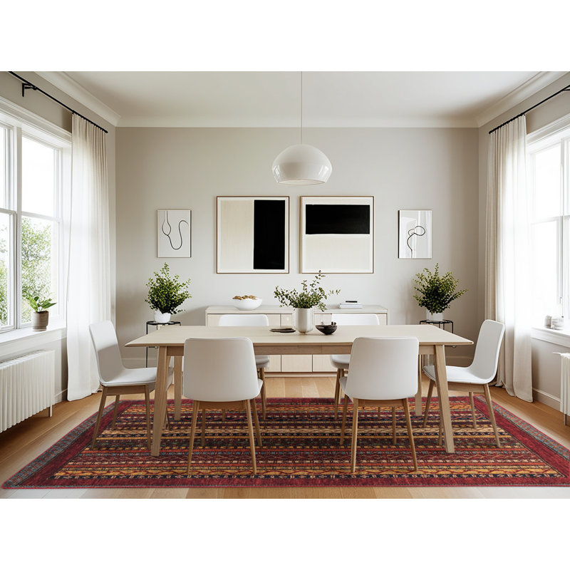 Striped Indoor Rug, Rectangle 7' x 10'