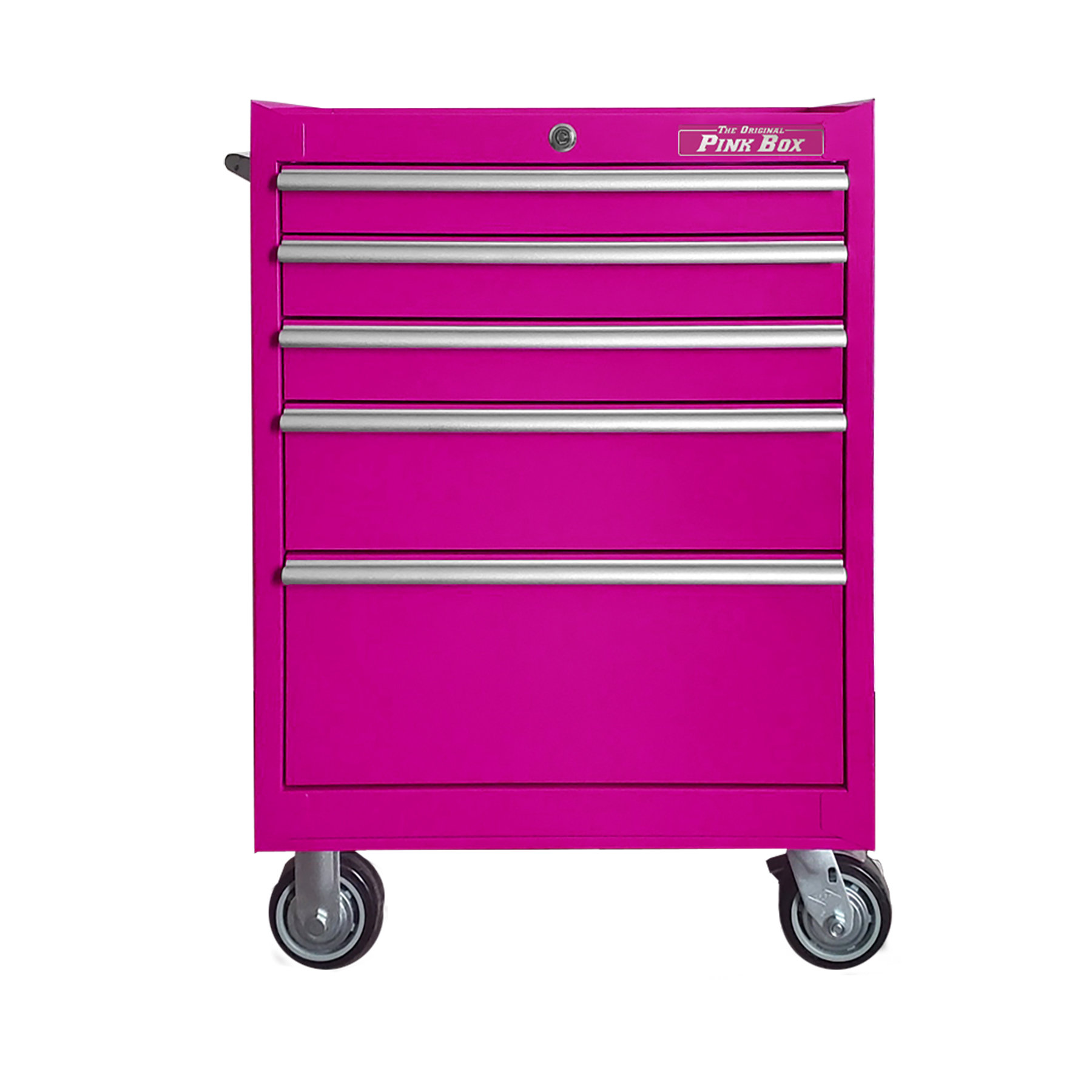 The Original Pink Box 26'' W 5 -Drawer Steel Bottom Rollaway Chest with ...