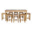 Outdoor 9 - Piece Teak Bistro Set