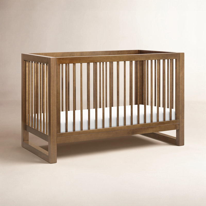 Nantucket Greenguard Gold Certified 3 -in-1 Convertible Crib, Natural Walnut