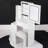 Left Bedside Cabinet Vanity Table With Touch Control LED Mirror-195862194