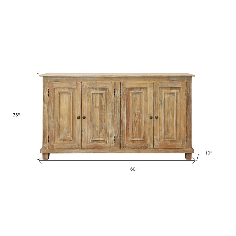 Buffet en bois massif de manguier de 60 po de largeur Sparkman