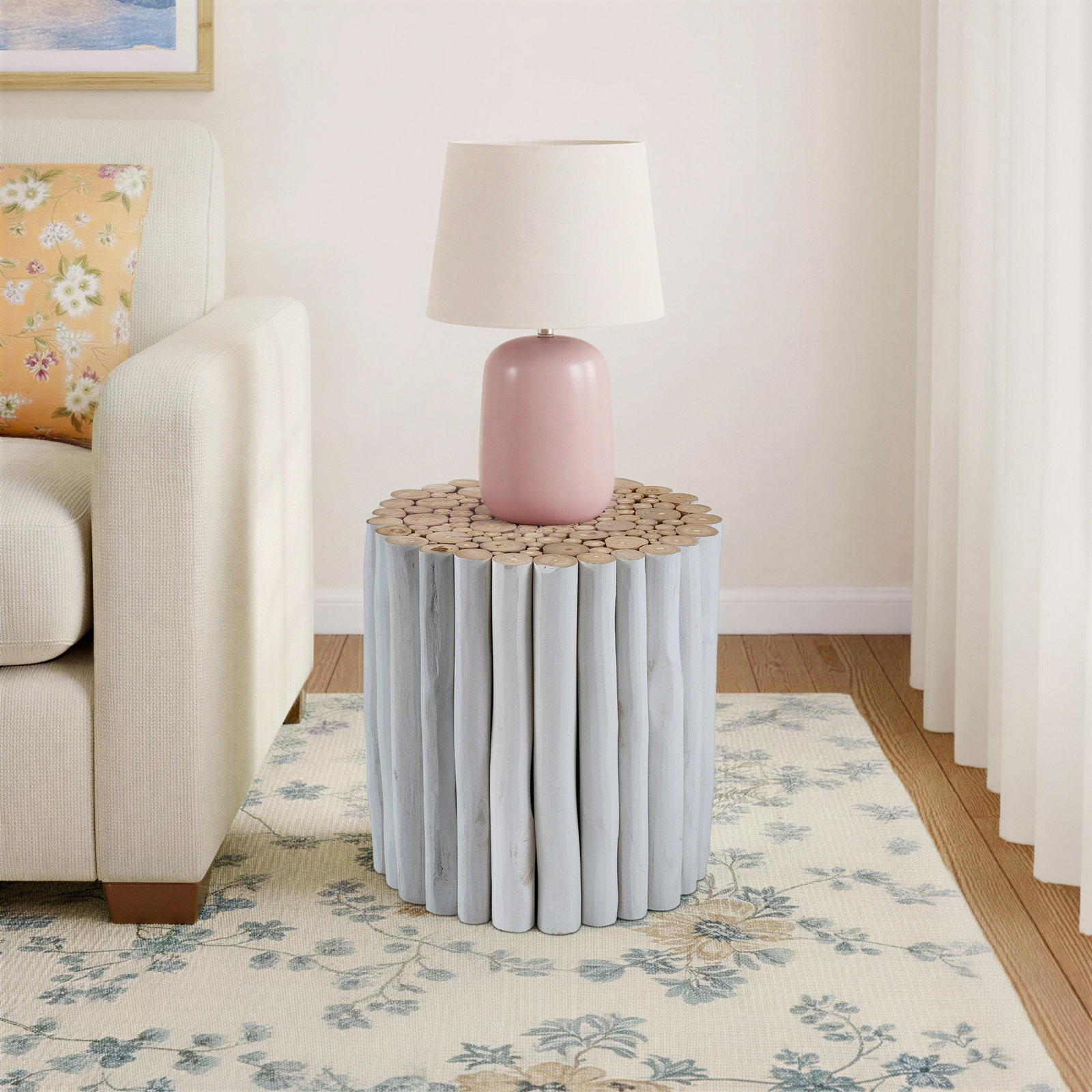 Abdera Solid Wood End Table, 15.75" H x 15" W x 15" D