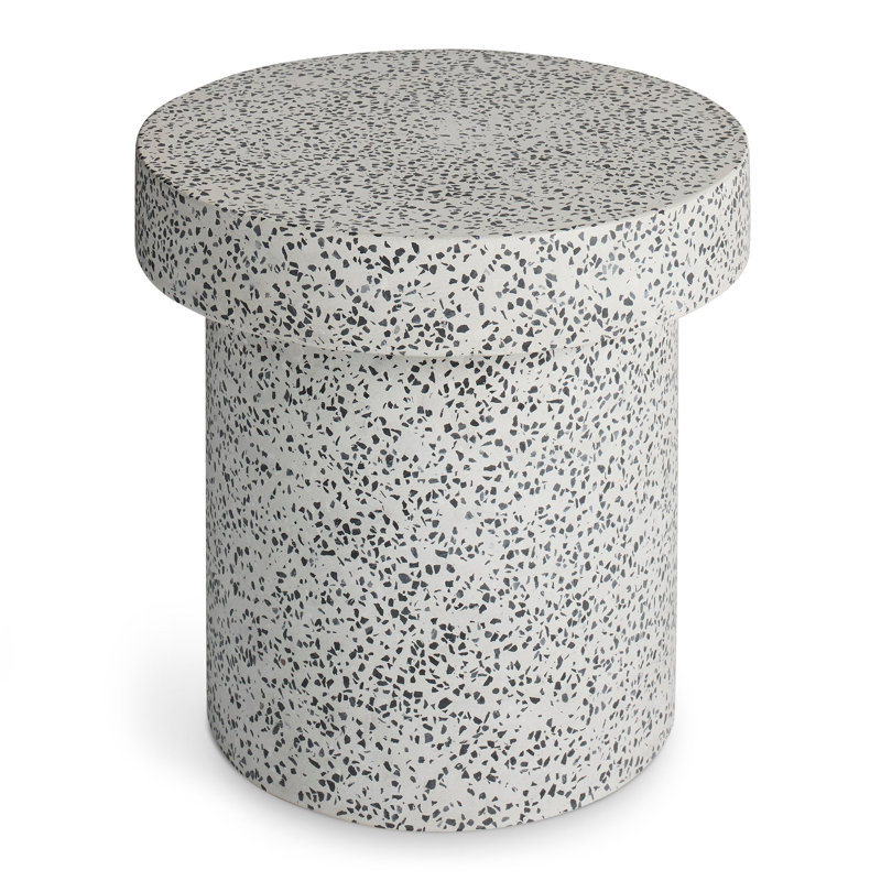 Hunky Dory Outdoor Round Side Table, 17" H x 17" W x 17" L