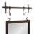 Hughley Metal Flat Mirror with Shelves-845092436-845092462
