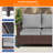 Sofa & Ottomans PE  Rattan Patio Sofa 9 Pieces Set With Side Table and Sturdy Frame-466825945
