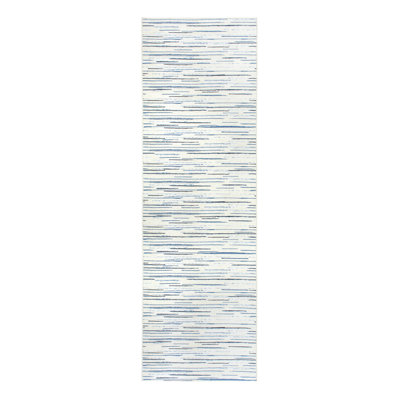 Tapis bleu lavable Elwood