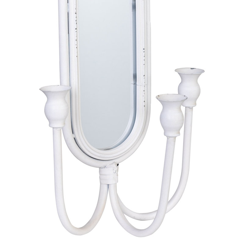 Metal Wall Wall Sconce, White