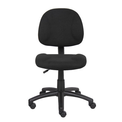 Jea Swivel Posture Chair, Contoured Seat And Back, Tweed, Wheels
