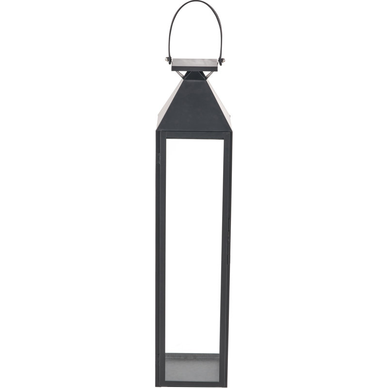 Metal Lantern, 81cm H x 19cm W x 81cm D, Black
