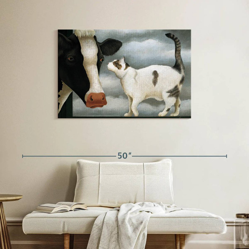 Cat And Cow, 26" H x 39" W