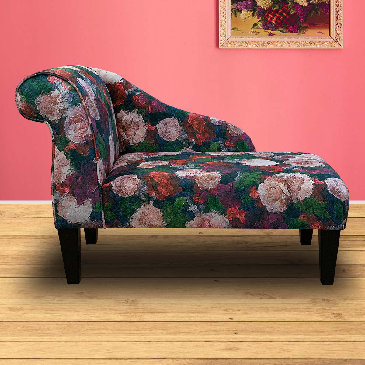 Beaumont Floral Print Chaise Longue