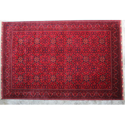 Afghan Hand Knotted Wool Oriental Indoor Rug