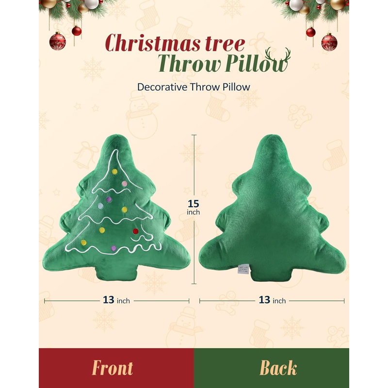 Coussins en peluche pour sapin de Noël