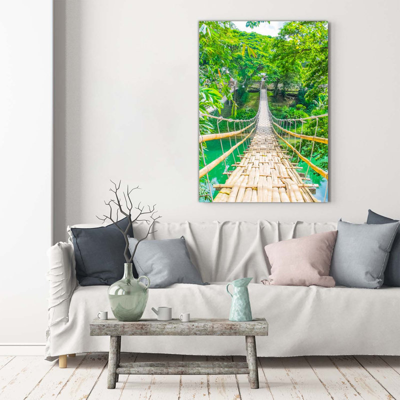 Suspension Bridge - Wrapped Canvas Print