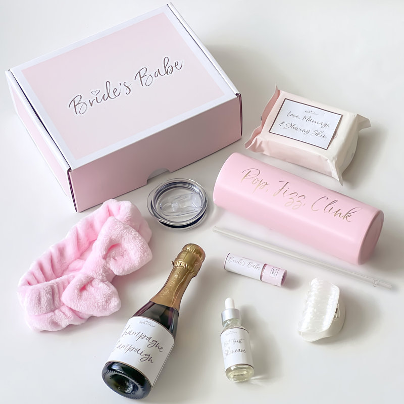 Ensemble de boîte-cadeau de demoiselle d'honneur Bride's Babe