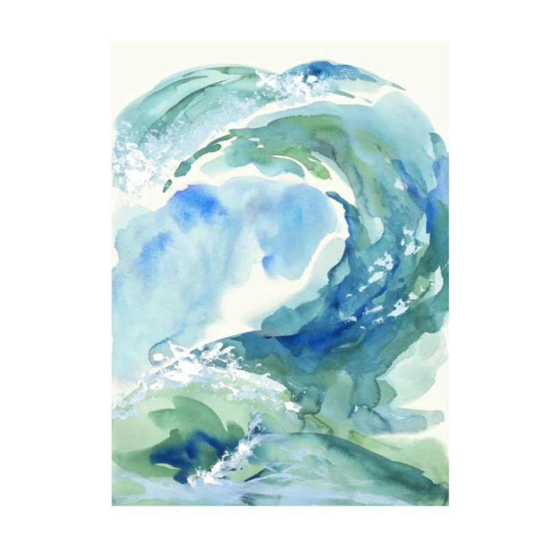 «Loud Splash I» par Jean Kenna - Peinture sur toile, H 33 po x l 24 po x 1,5 po, Image au pinceau gel