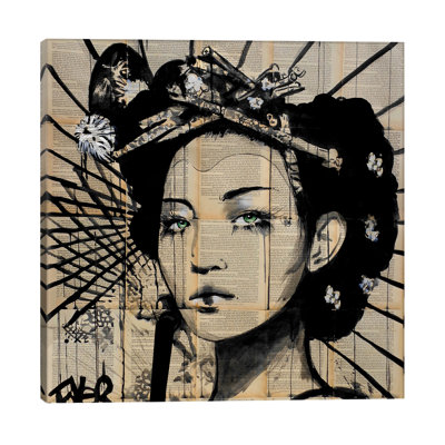 Lotus 1 Piece Wrapped Canvas Wall Art