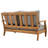 Clairmont Teakwood Patio Loveseat-1187069197