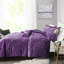 Édredon double / grand en velours mauve - Diamant, comprend taies décoratives et oreiller, décor lavable pour le lit, fer à repasser à la machine-116011176-116011175