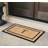Danielian Rubber Coir Classic Border Monogrammed Doormat  24" x 48" Non-Slip Outdoor Door Mat-1237330419