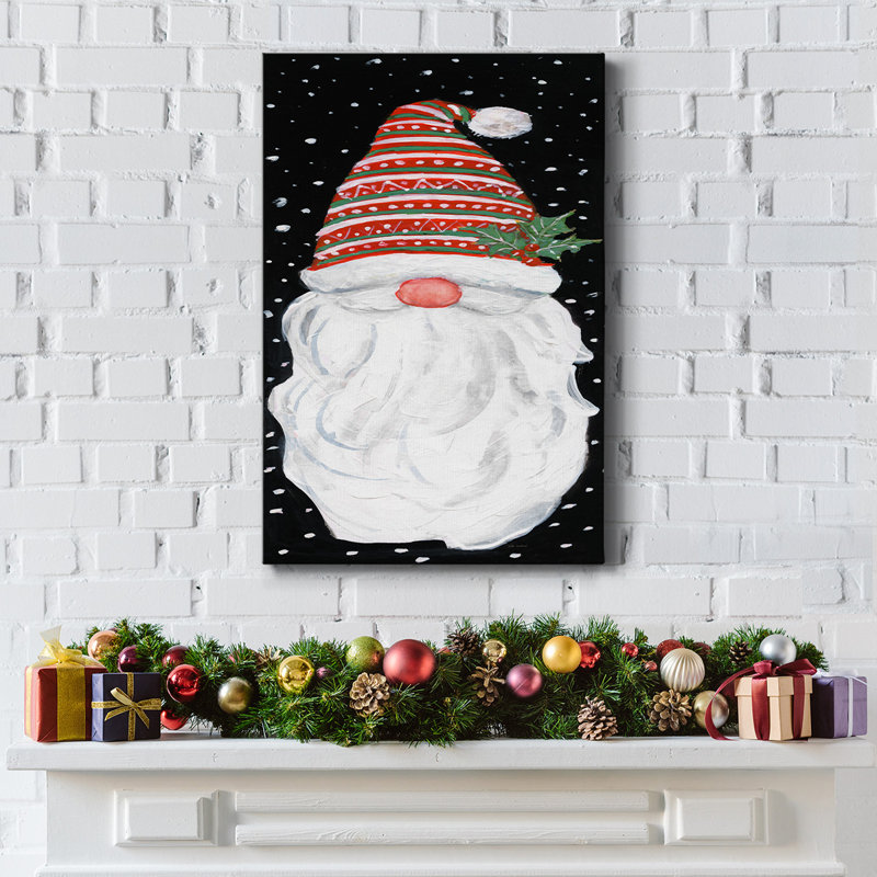 Gnome d'hiver, H 27 po x l 18 po x P 1,5 po