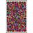 Multi-Colored Geometric Circle Patterned Modern Decorative Rug-1252737692