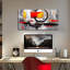 Art abstrait sur toile, peintures abstraites pour mur dans le salon