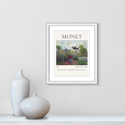 Old Masters Collection "Artists Garden in Argenteuil" Print