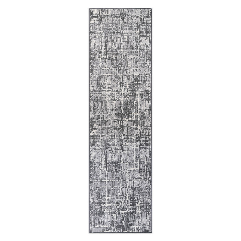 Dionta Abstract Performance Area Rug, Gray, Rectangle 5' x 7'