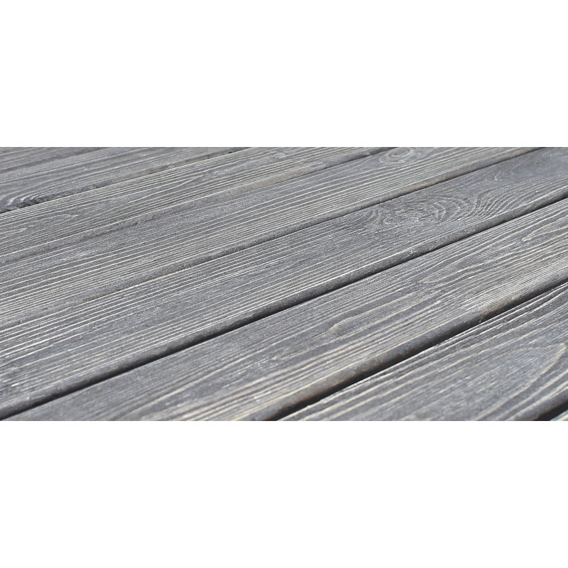 Gaynelle Rectangular Pine Outdoor Dining Table , 195.58cm cm W 381cm cm D, White, Shabby Elegance Grey