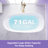 69' W,71 GALLONS Freestanding Acrylic Soaking  Bathtub With Drain And Overflow Holes