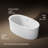Sunstruck 65.5" L x 36" W Free standing Soaking Bathtub-11044919