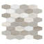 Carreau de marbre et mosaïque Veneto Mix Hexagon 12 po x 12 po