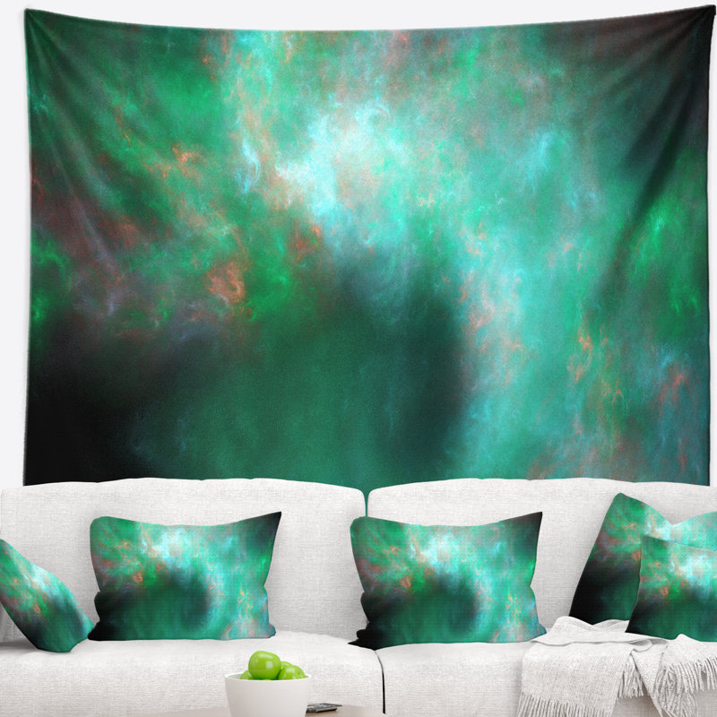 Tapisserie bleu ciel transparent starry abstract perfect, H 32 po x l 39 po