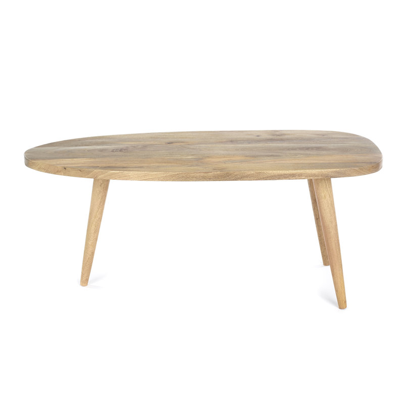 Dehon Solid Wood Three Leg Coffee Table