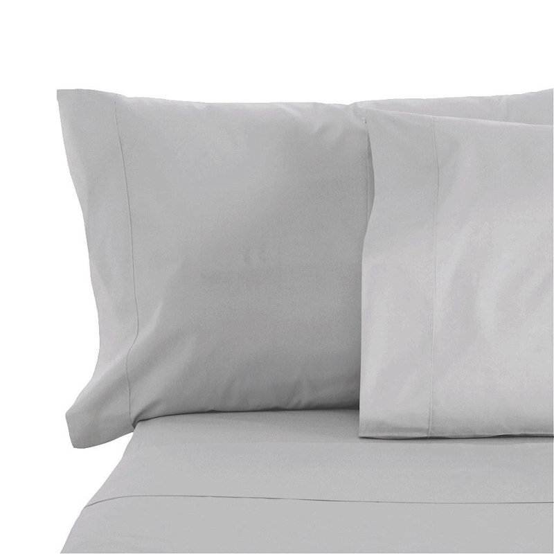 Ensemble de draps en micro-fibre, Double, Argent