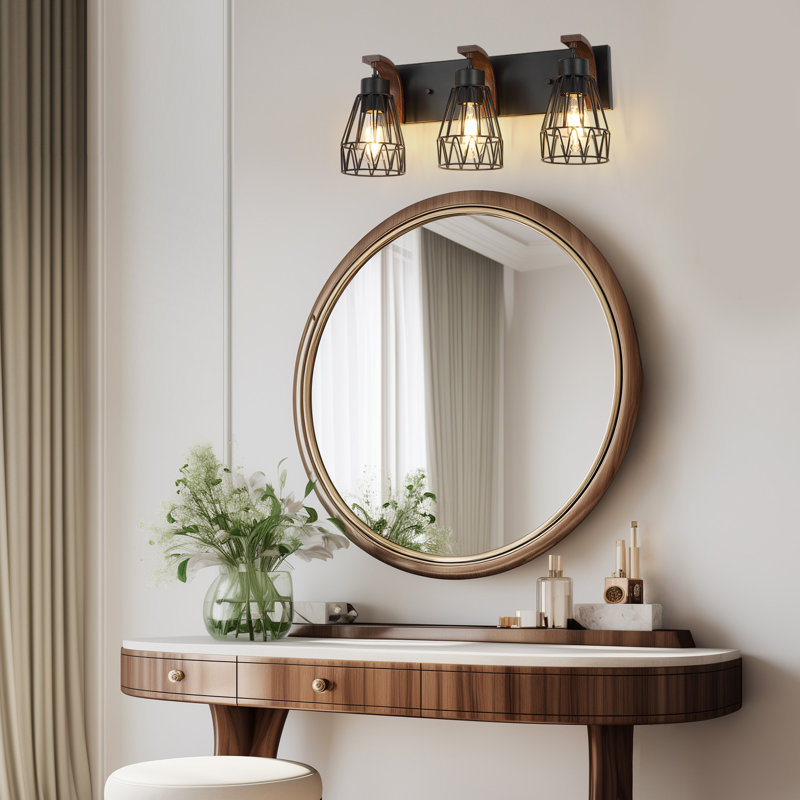 Éclairage pour meuble-lavabo industriel Farmhouse, 3 lumières