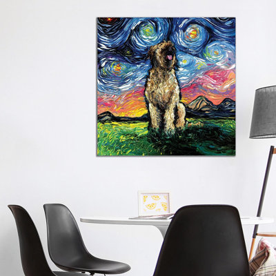 Briard Night by Aja Trier - Gallery-Wrapped Canvas Giclée on Canvas