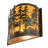 Rustic Lodge Flush Mounted Sconce-16183338