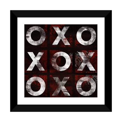 Albree Modern X's and O's, art textuel sur toile